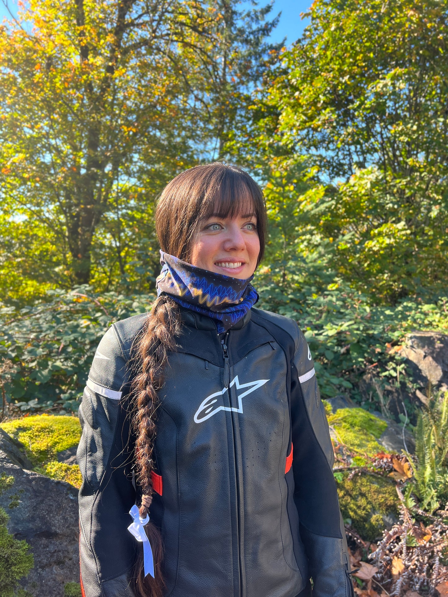 Rapunzel Moto Gaiter - Solfeggio Print/Fleece-Lined